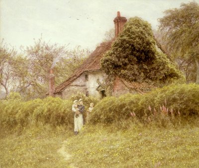 Cottage at Pinner, Middlesex by Helen Allingham